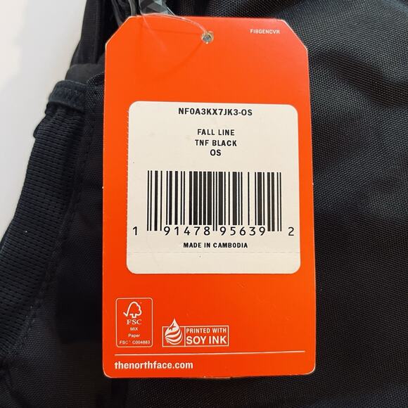 The North Face Black Backpack with Orange Accents - Picture 9 of 15